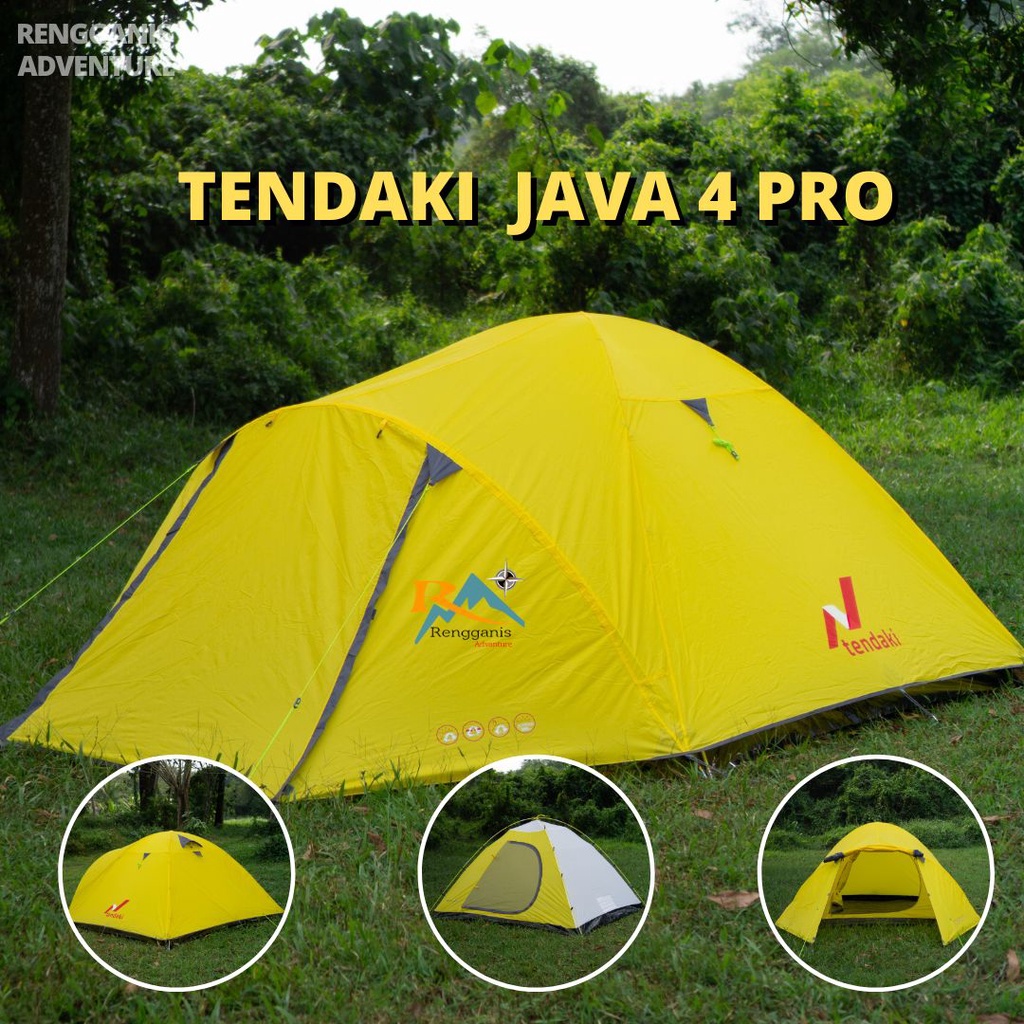 Tenda Camping TENDAKI Java 4 Pro Double Layer Dome 4 - 5 Orang