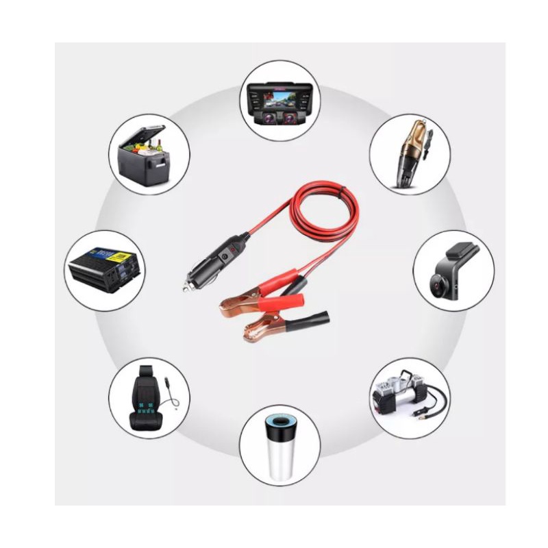 kabel jumper socket male jepit aki clamp plug soket lighter pemantik inverter inflator adaptor charg