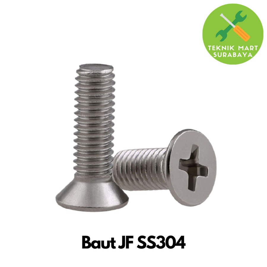 Baut JF SS304 M4 x 10 P0.70