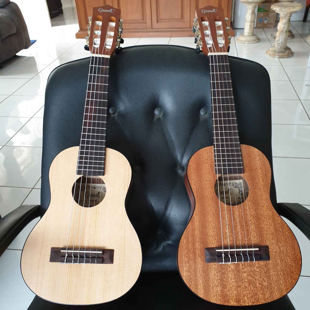 READY Gitarlele Grande Guitalele Original Natural dan Coklat Guitarlele Guitar Gitar Kecil Sedang