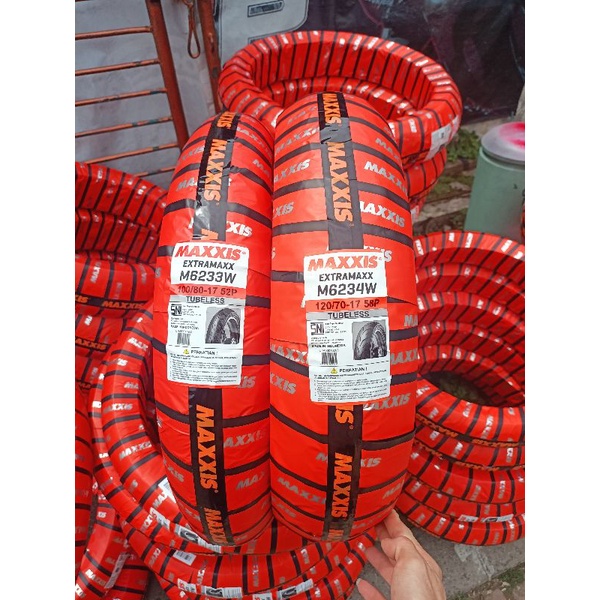 Set Ban Luar Maxxis Extramaxx 90/80 100/80 110/80 120/70 130/60 140/70 150/60 17 -Ban Luar Supermoto Maxxis 90 100 / 80 - 110 120 130 / 70 -  140 150 / 60 Ring 17 Extramax