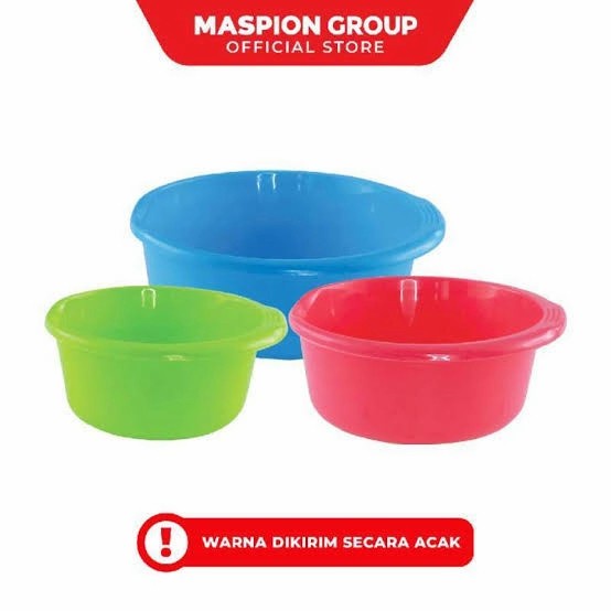 MASPION Baskom Plastik Chef Bowl Set Maspion | Baskom Plastik Maspion 3pcs