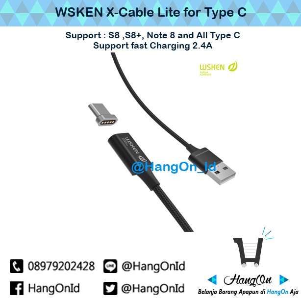 WSKEN X-Cable Lite For TYPE C Magnetic Charger Cable