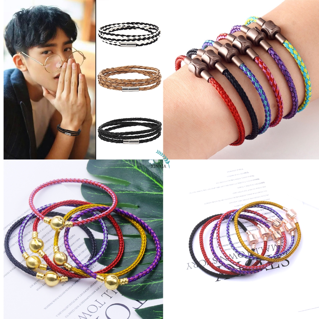 Tahan Air Bracelet Tali Kawat Gelang Pria Dan Wanita Tahun Hidup 3D Keras Emas DIY Multi-warna