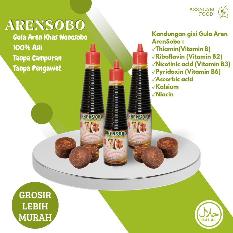 

ARENSOBO Gula Aren Cair Khas Wonosobo 100% Asli Tanpa Campuran Tanpa Pengawet 140 ml