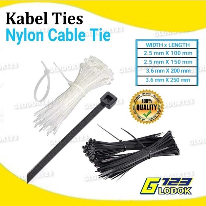 Pengikat kabel Kabel Tie Cable Nylon Ties (B)