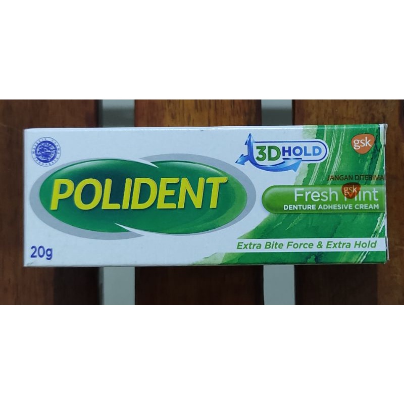 Polident Perekat Gigi Rasa Mint 20 Gram