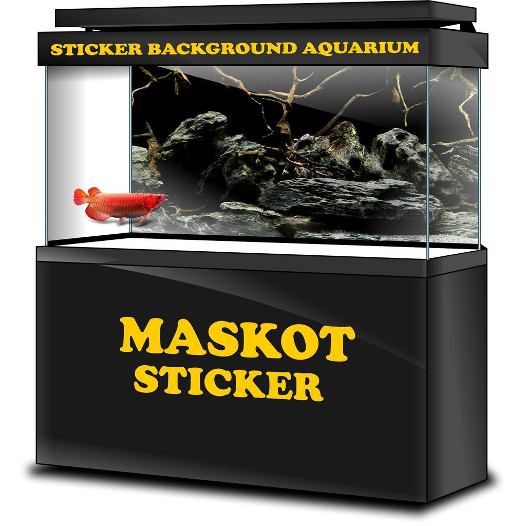 STICKER AQUARIUM, STIKER AKUARIUM, AQUASCAPE,  STIKER KACA AQUARIUM, STIKER BACKGROUND AQUARIUM, STI