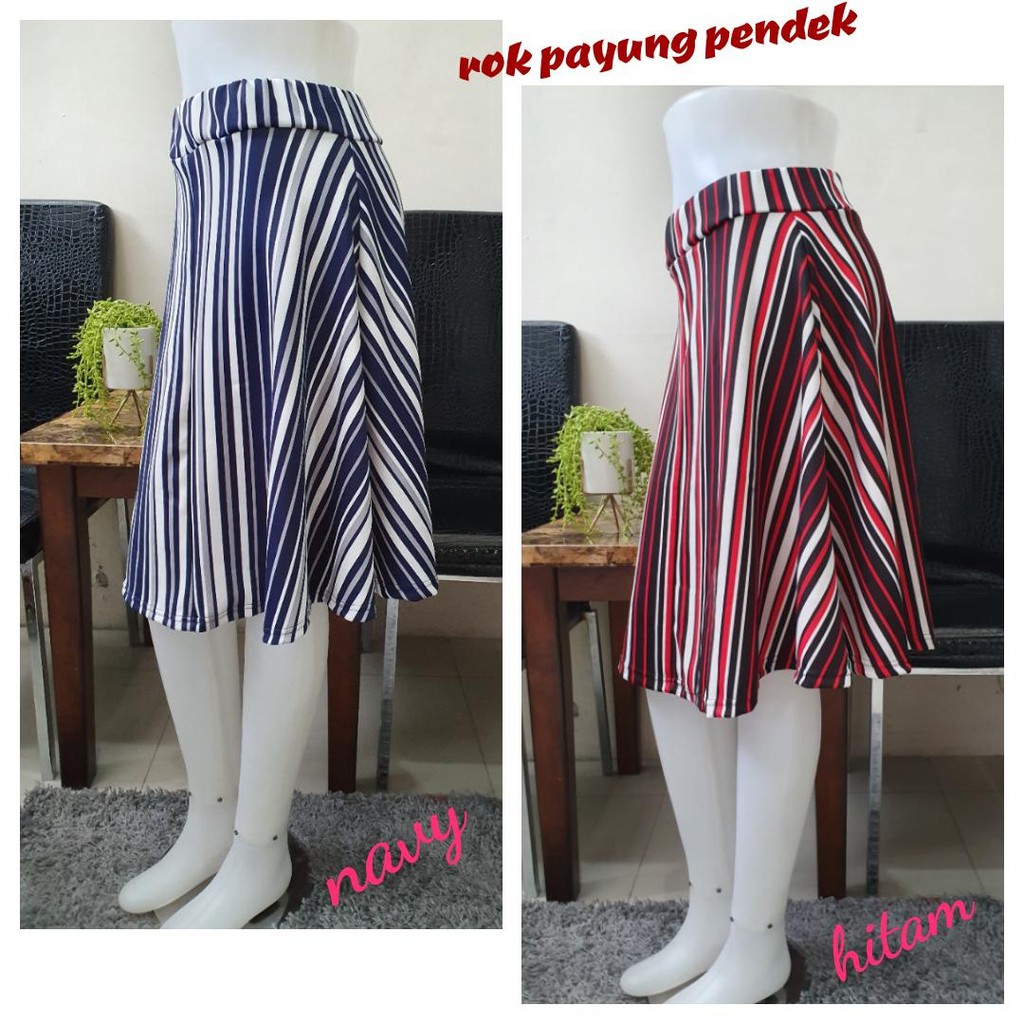 SB Collection Rok Pendek Cacca Midi Skirt Casual Payung Jumbo Wanita