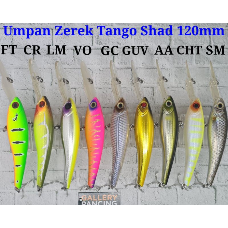 Umpan Zerek Tango Shad 120mm • Panjang 120mm