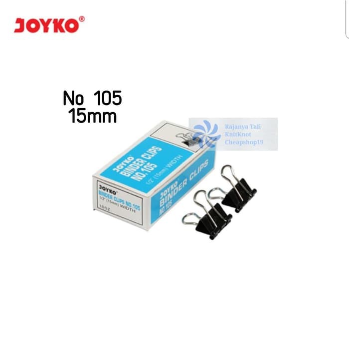 

Binder Clip Joyko 105 Penjepit Klip Kertas Dokumen Data File Kecil RJT