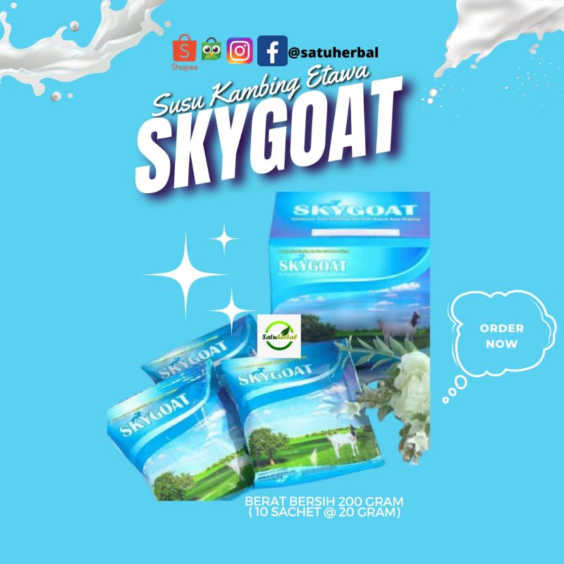 

susu kambing etawa ettawa bubuk original Skygoat /Sky Goat/Merapi/Al-ghonam