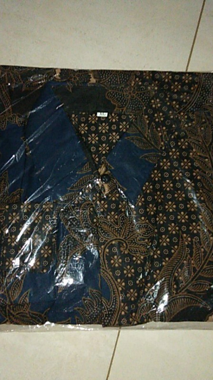 Baju Batik Pria Slimfit Big Size M L Xl Xxl Atasan Kemeja Batik Lengan Panjang Original