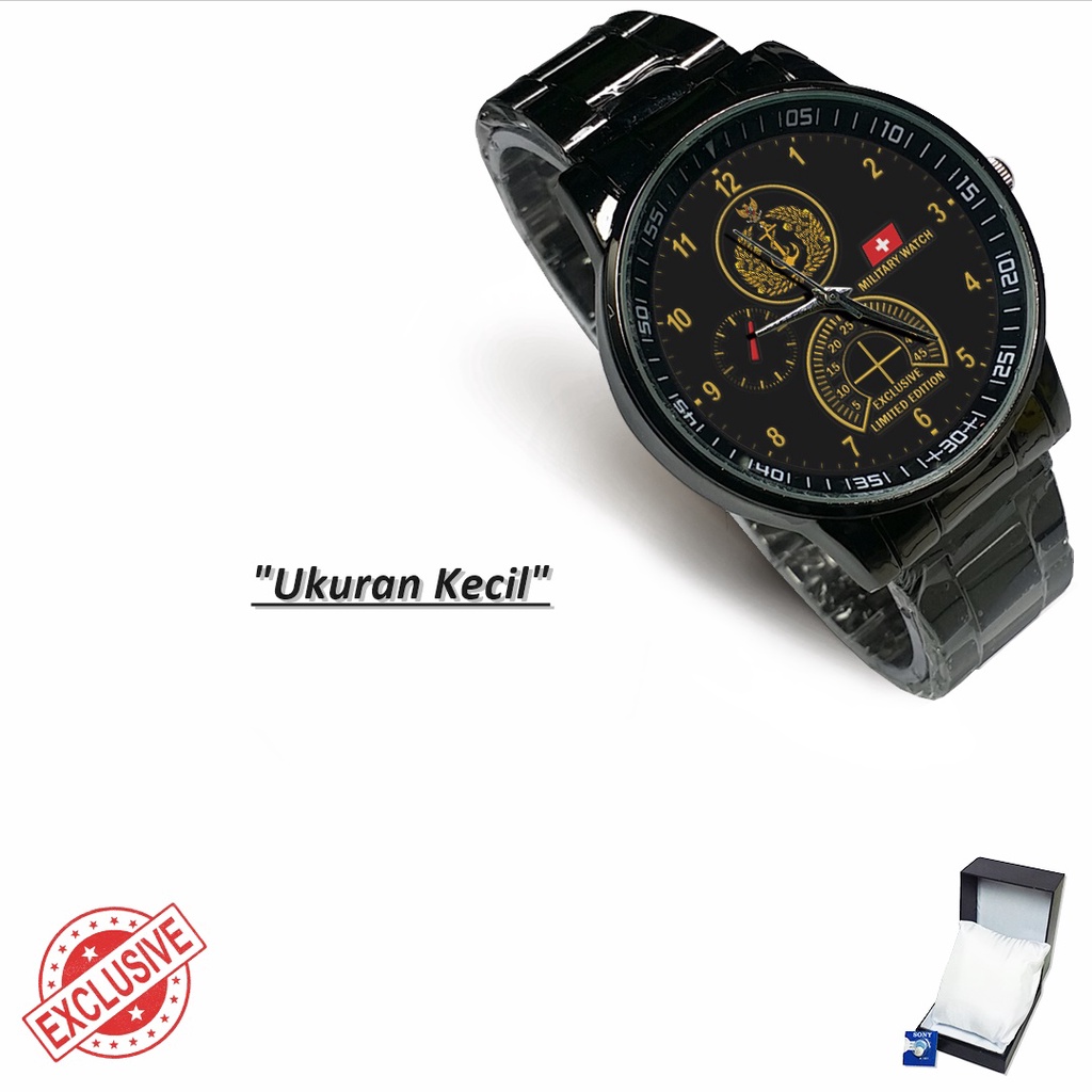 Jam Tangan Rantai Couple TNI AL Limited Edition (Awesome)