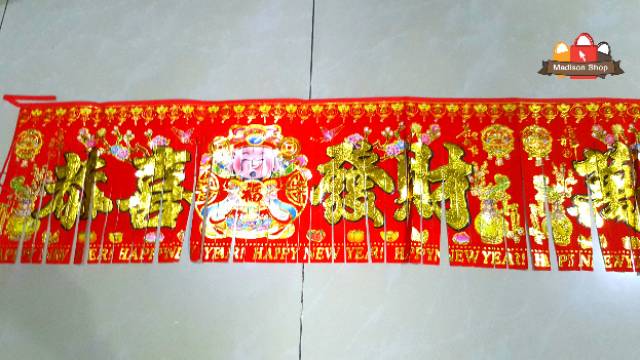 GARLAND IMLEK GONG XI FA CAI CAISEN DEWA UANG HAPPY NEW YEAR IMLEK