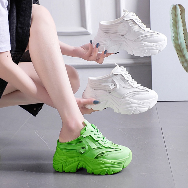 FD Sepatu Sandal Tinggi Wanita Sandal Sepatu Fashion Import Kekinian DI-095
