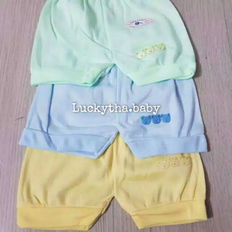 6pcs Celana pendek bayi merk dolphin / Celana pendek bayi polos / celana bayi polos