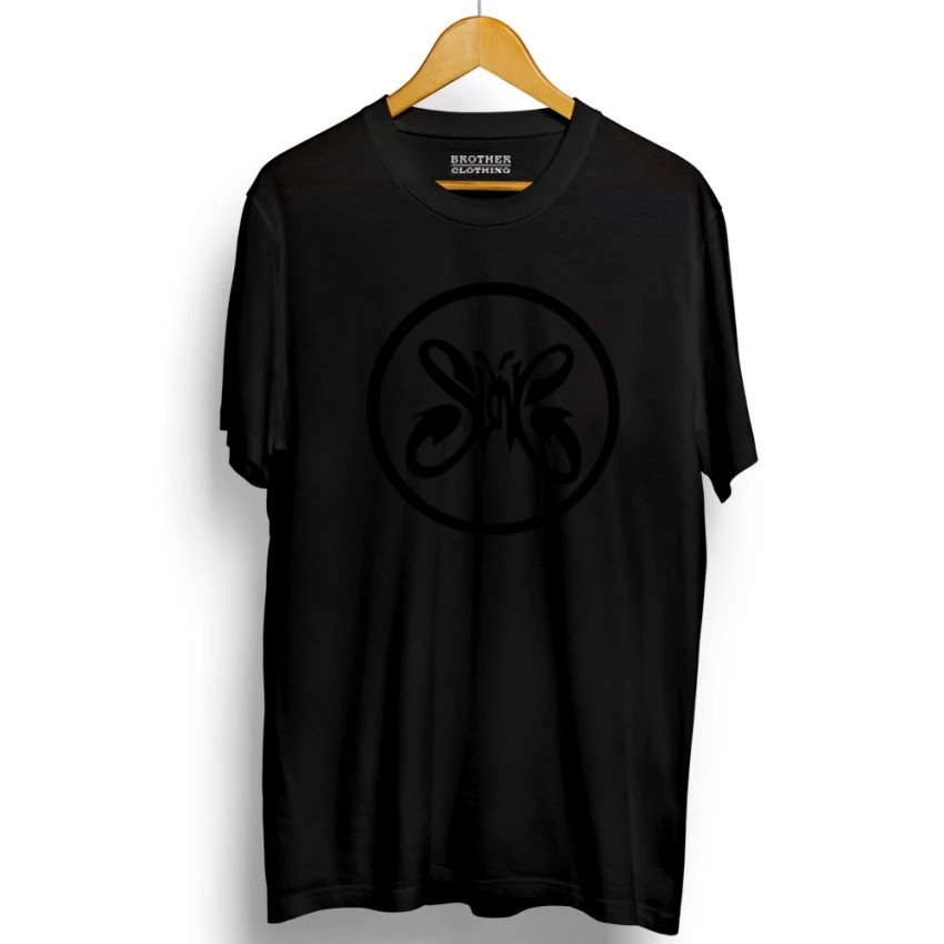 Kaos Distro Slank Circel Big Black - Abu Misty Premium