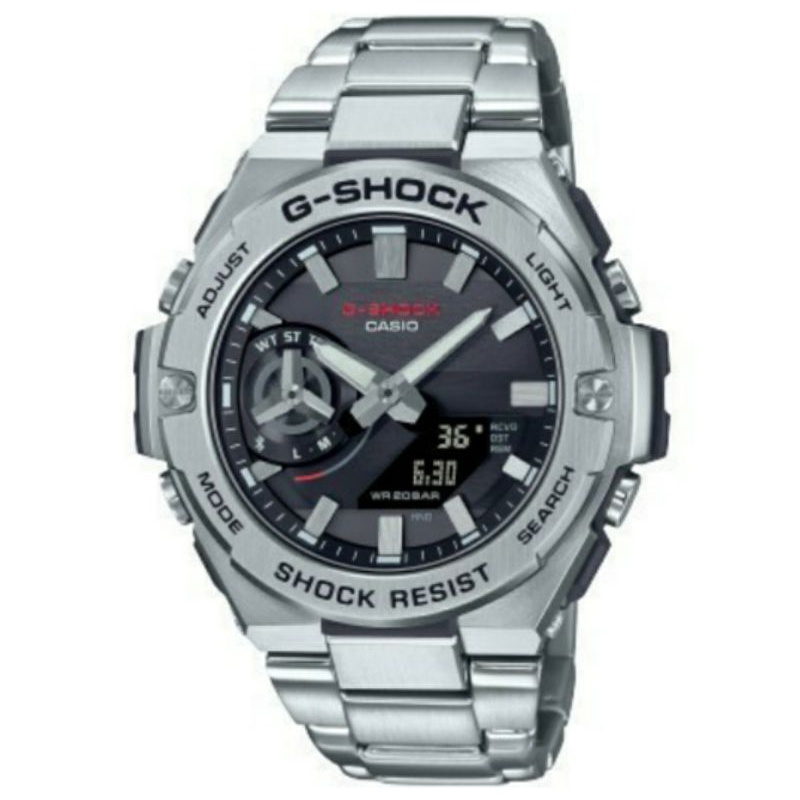 Casio G-SHOCK GST-B500D-1ADR G-STEEL jam tangan pria original analog digital rantai stainless G-SHOCK ori  garansi resmi