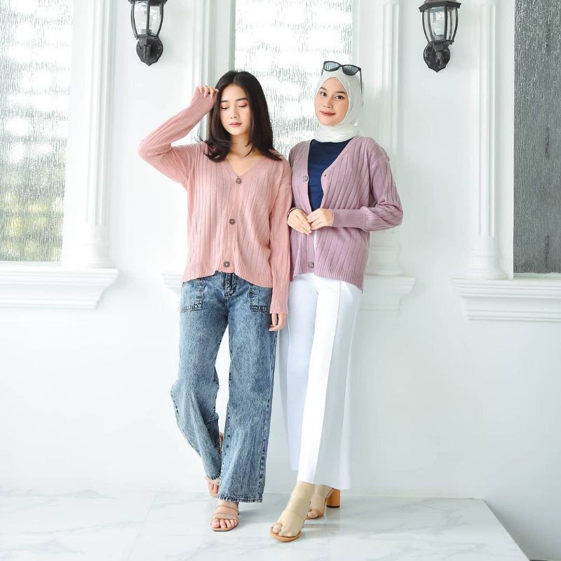 zelline official cardigan rajut cardy sella