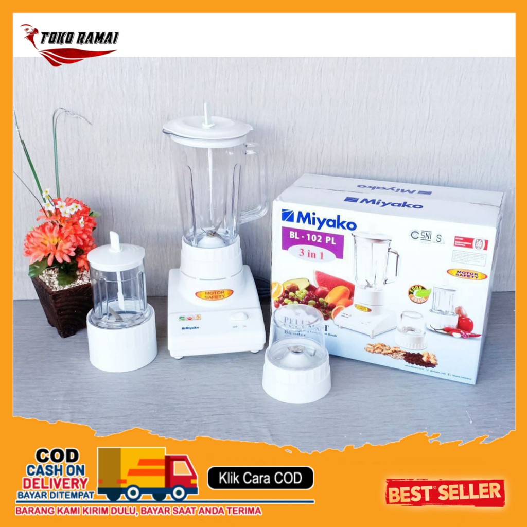 BLENDER MIYAKO 102PL / BLENDER MIYAKO 3IN1 PLASTIK