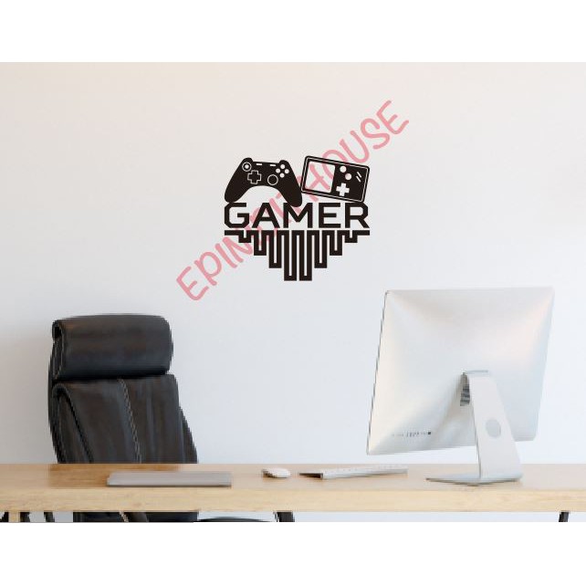 Stiker Dinding Gamer Wallstiker Make Over Ruangan Kamar Gaming Dekor