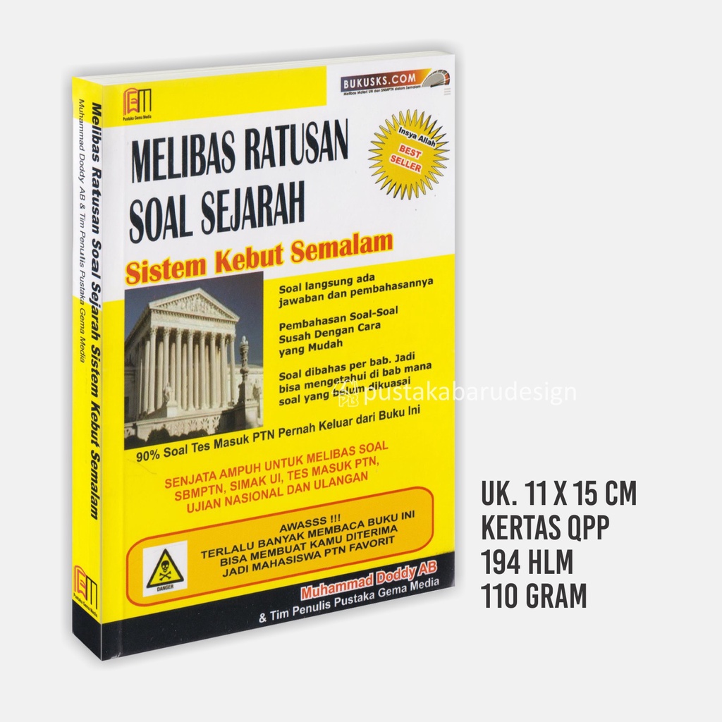 Buku Drilling UTBK : Buku SKS UTBK SBMPTN Saintek Soshum : Matematika / IPA / Bahasa Inggris / Fisika / Kimia / Biologi / Ekonomi / Bahasa Indonesia Original Best Seller-SKS SEJARAH