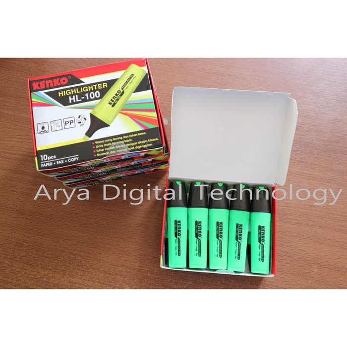 

Stabilo Kenko Highlighter HL 100 Stabillo Penanda Warna Hijau Bagus