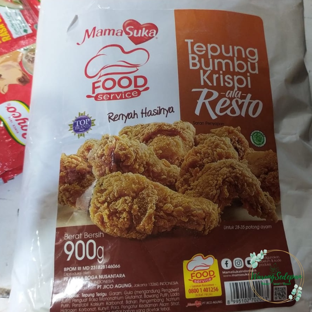 

Mamasuka Tepung Bumbu Krispi ala Resto 900 gram