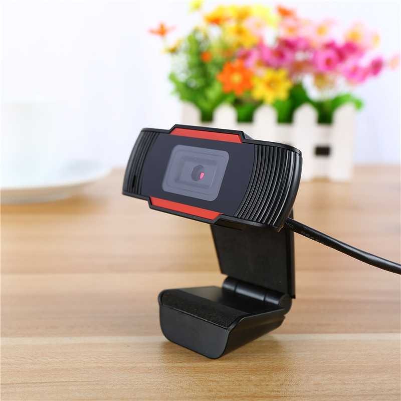 USB WEBCAM WEB PC CAMERA WITH MIC ZOOM MEETING GOOGLE MEET HD 1080P ORANGE