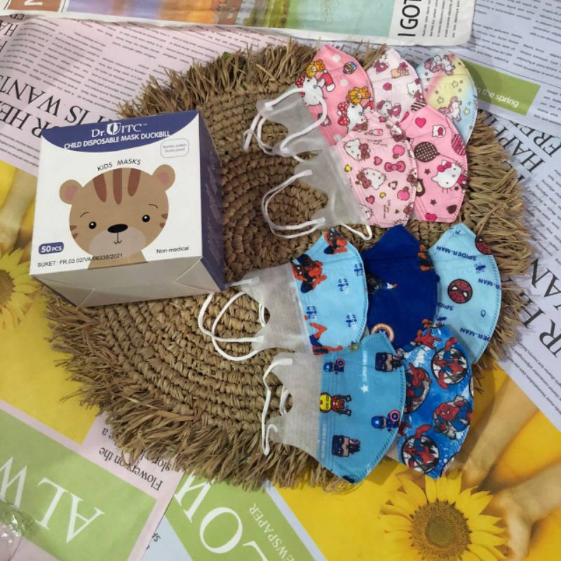 Masker Anak Duckbil Dr.Itc isi 50 pcs