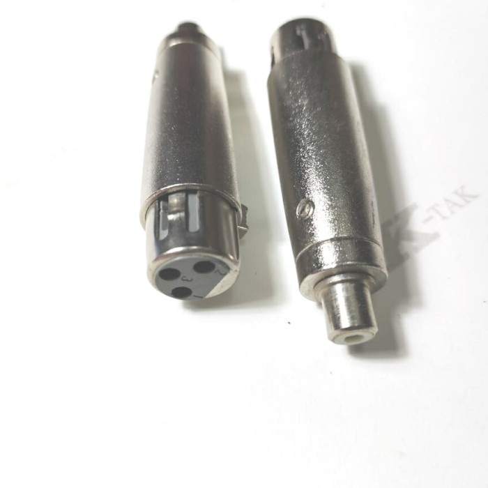 jek sambung canon xlr female ke RCA female/soket rca