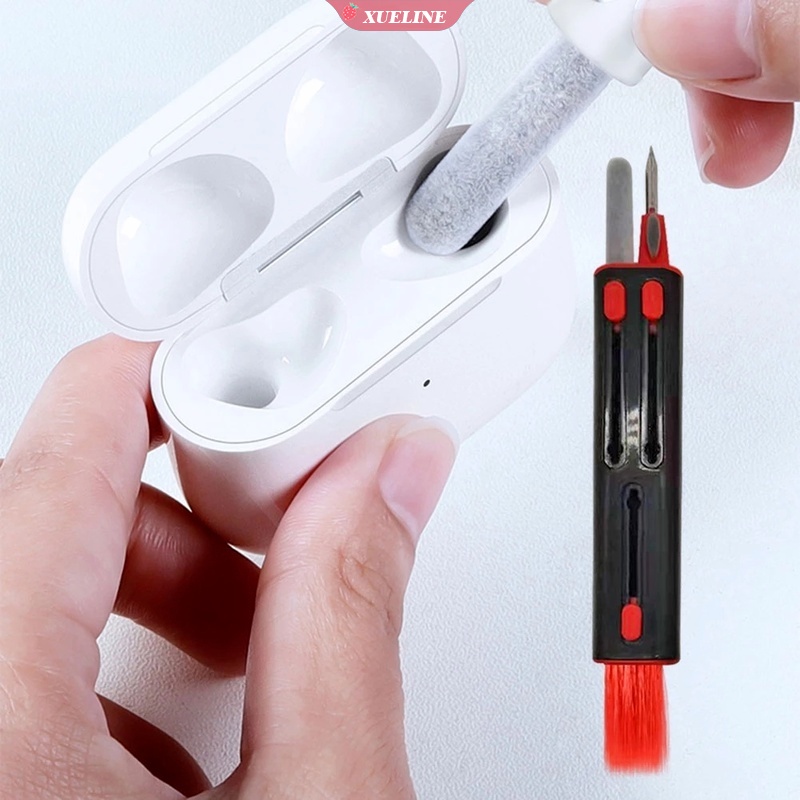 Set Pen Pembersih + Sikat + Kotak Charging Untuk Earphone Tws Bluetooth Huawei / Xiaomi