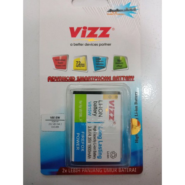 Battery Baterai Vizz Gojek ZTE V815W Original Double Power