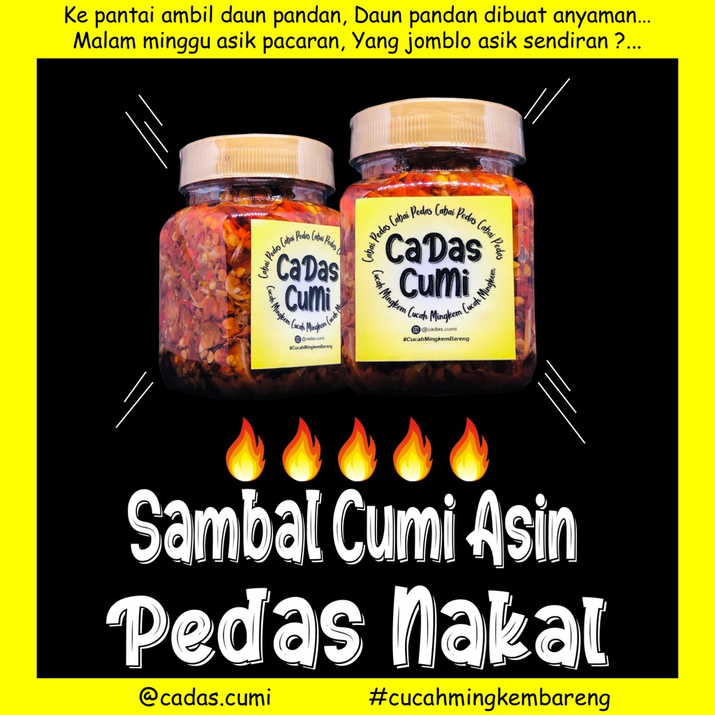 

Sambal Cumi/ Sambal Cumi Pedas Nakal/ Sambal Cumi Asin/ Sambal Botol Cumi Asin/ CaDas CuMi