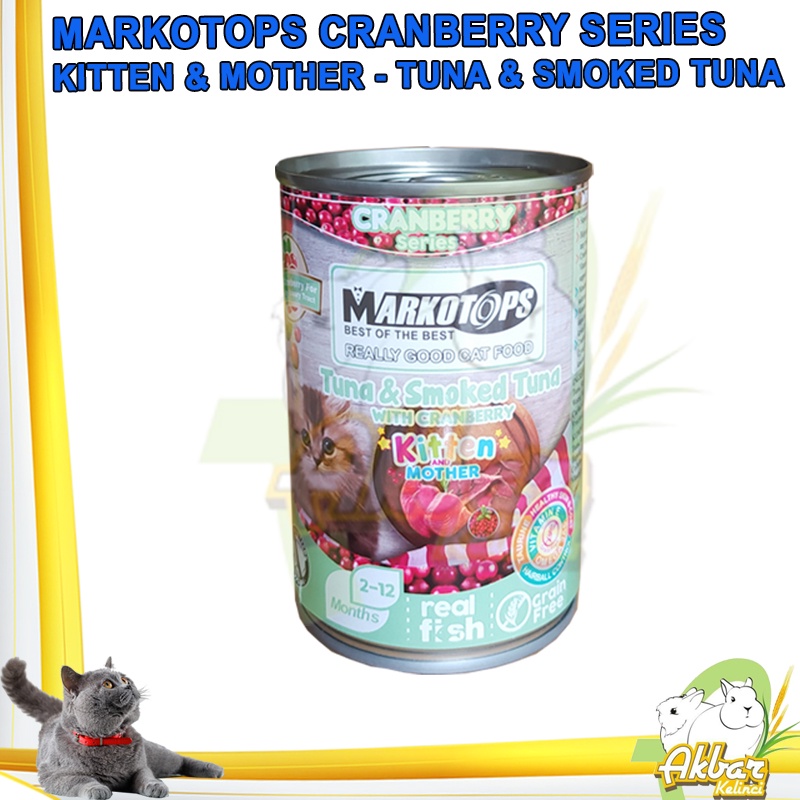 Markotops Kaleng 400 gram Wet Food CRANBERRY Series