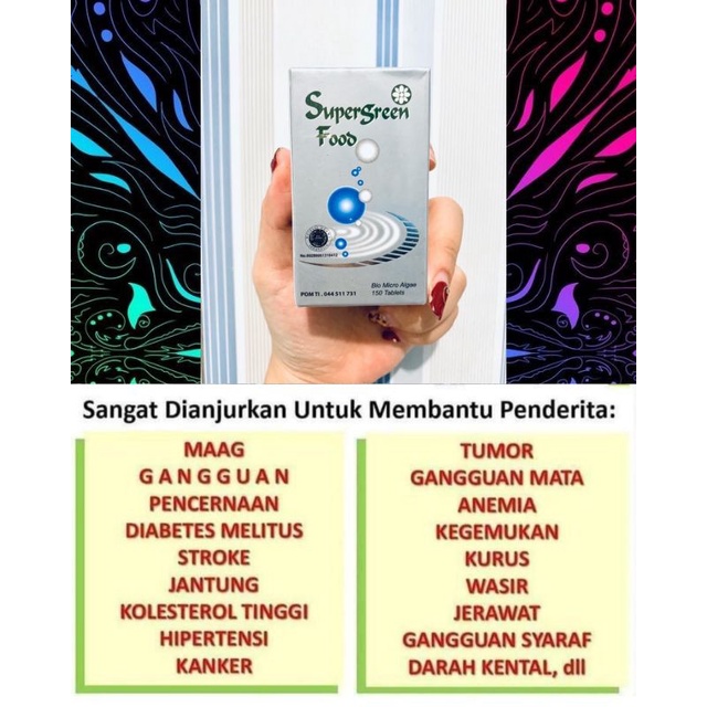 Super Green Food Isi 50 Tablet Suplemen Multivitamin KK Indonesia Padat Gizi Meningkatkan imun Tubuh Herbal Asam Lambung Maag kronis Gerd Asam Lambung