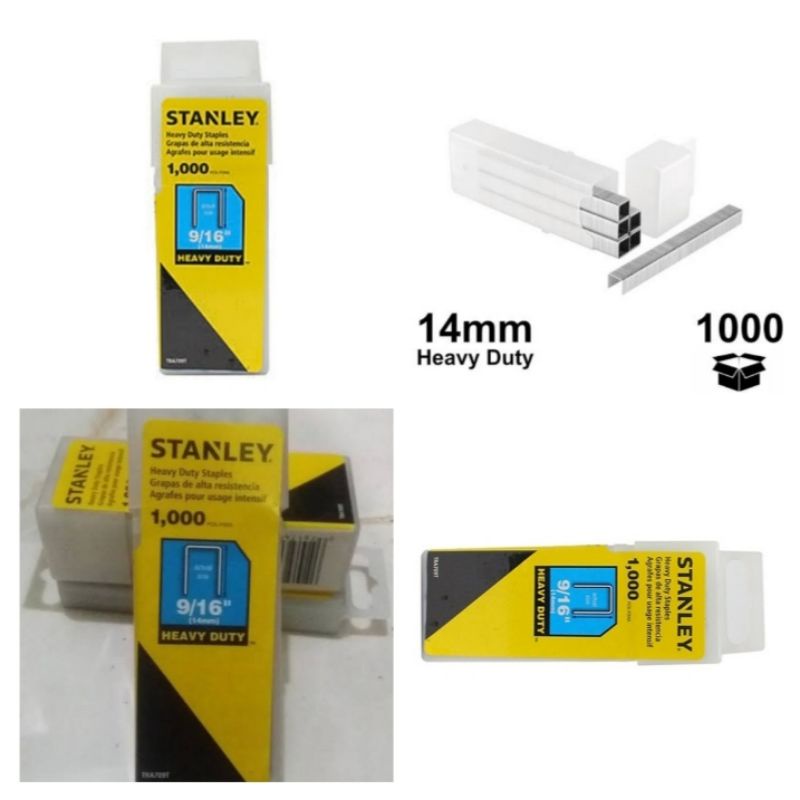 

Isi refill Staples 14 mm Stanley TRA709T 9/16" Heavy Duty Staples