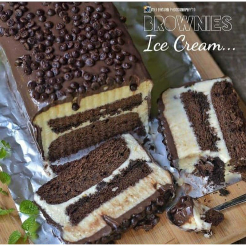 

Brownies ice cream