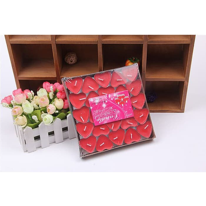 Lilin Love / Tea Light Candle / Lilin Romantic Love / Lilin Hias Pesta HMP