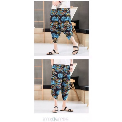 HR12 CELANA HAREM JOGGER LINEN IMPORT 3/4 SIRWAL PRIA JEPANG KOREA ORIGINAL M-5XL