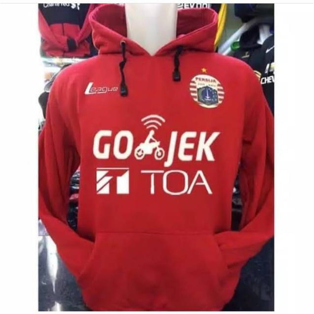 JAKET HOODIE PERSIJA SPONSOR TOA JAKMANIA PERSIJA JAKARTA KATUN FLEECE