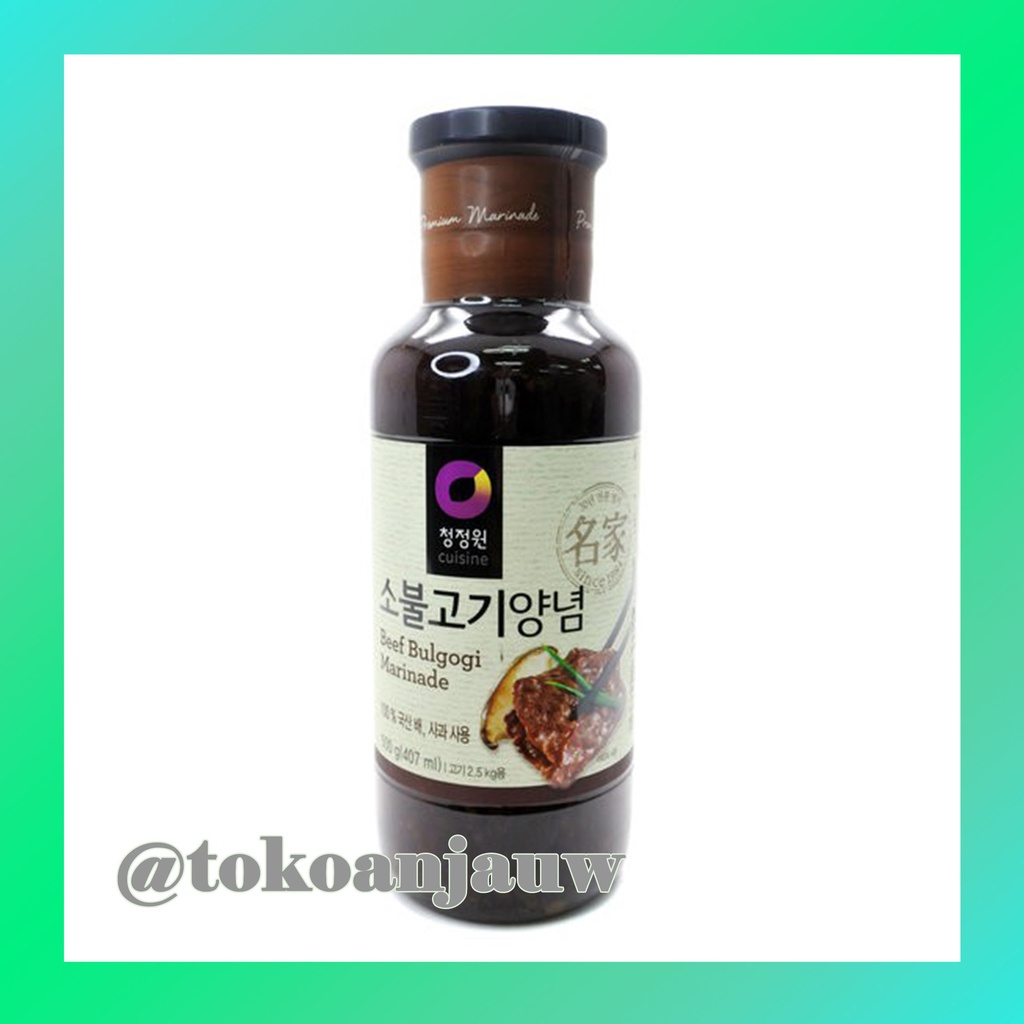 

Chung Jung One Beef Bulgogi Marinade Sauce 280 gr / Saus Barbekue Untuk Daging Sapi