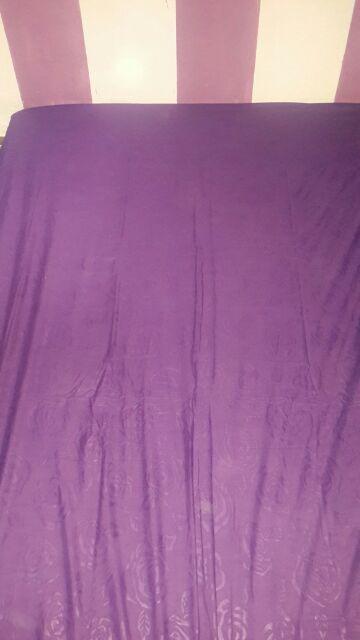 Id. Fata - Sprei Single Jacquard  Emboss Grape Royal
