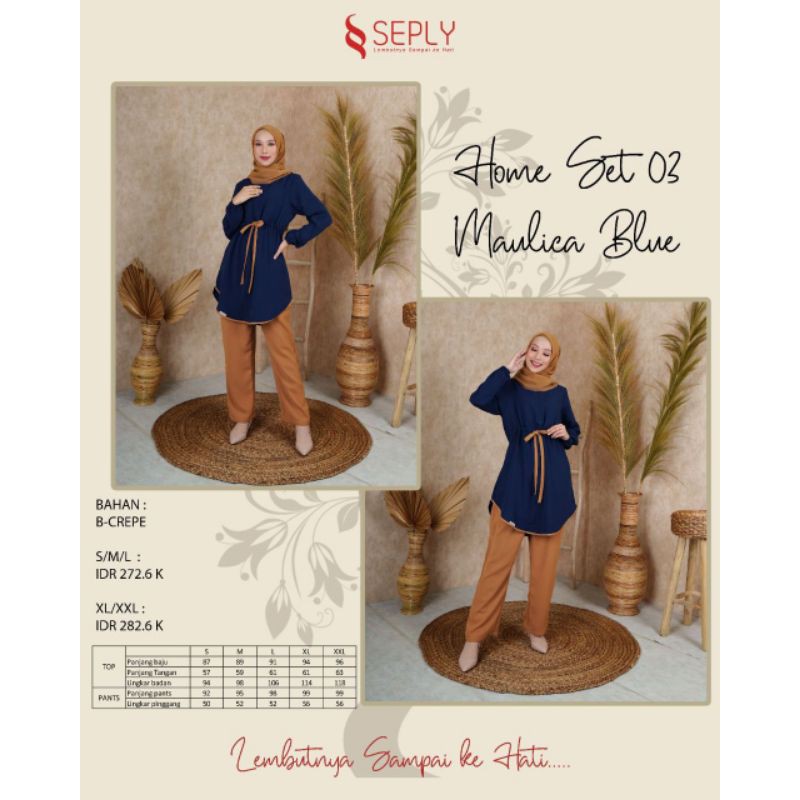 Setelan Celana SEPLY HOME SET 03 || NEW ARRIVALE || TERBARU
