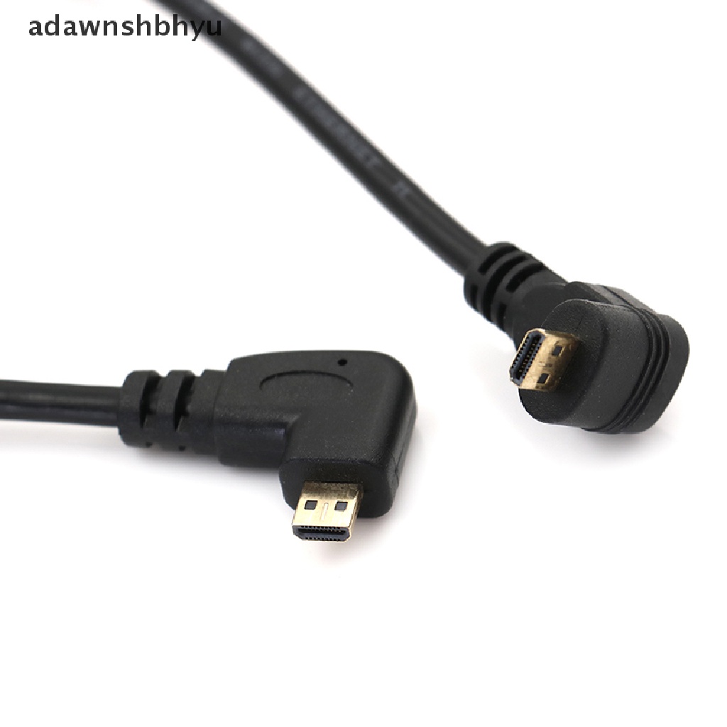 Adawnshbhyu Kabel adapter converter Micro HDMI male to HDMI female Naik Turun Siku Kanan Kiri