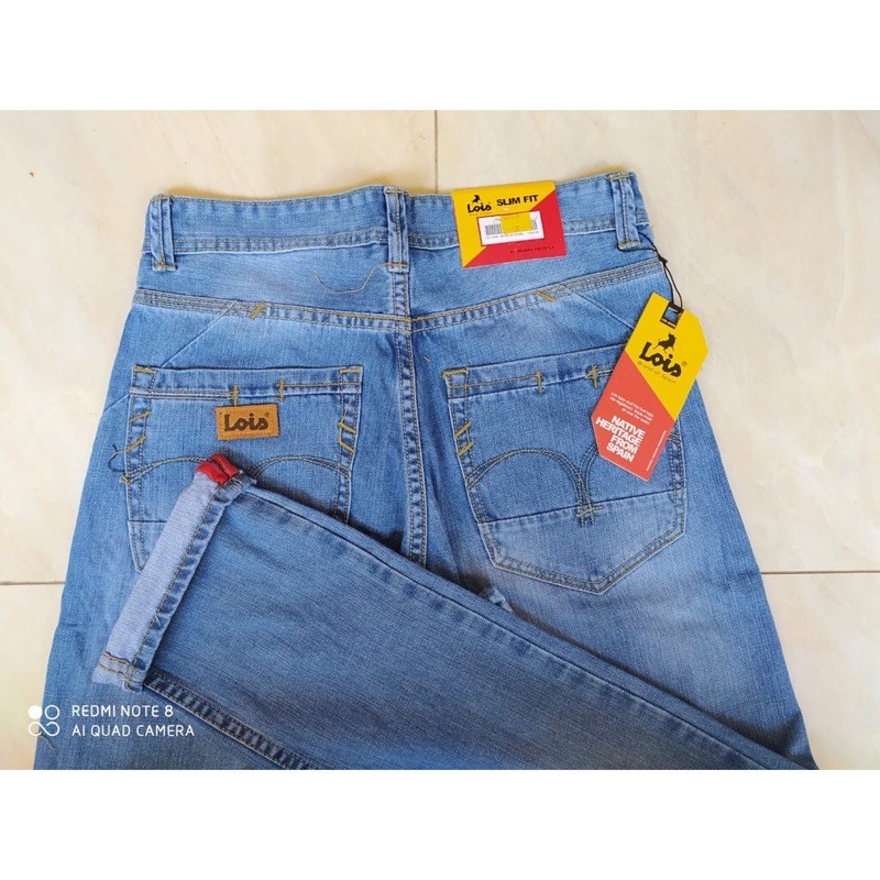 promo cuci gudang Celana panjang jeans pria lois terlaris termurah bisa bayar ditempat  [ COD ]-5