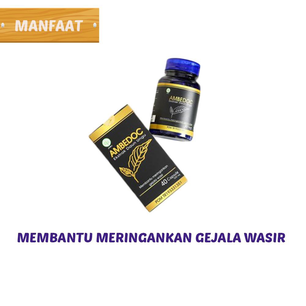 [ORI] Ambedoc Obat Wasir Ampuh Mengobati Penyakit Ambeien/ Wasir Bersertifikat Halal BPOM 100% Original