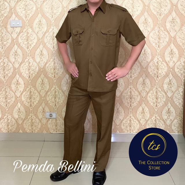 Seragam Setelan Semi Wool Pemda PNS, Safari Pemda Pria, Baju Seragam Security Supir, Dinas Pria