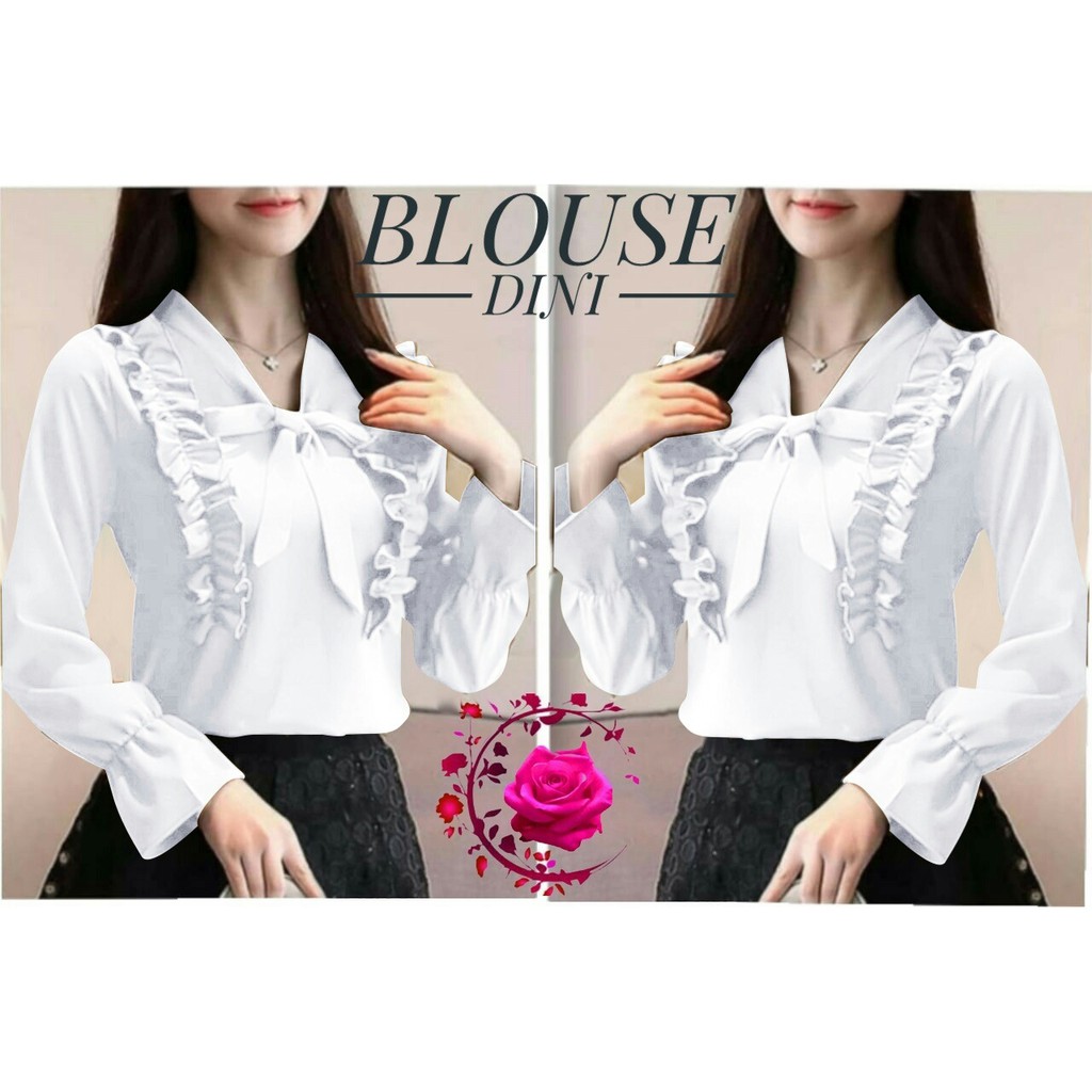 INDOBEST BLOUSE DINI / ATASAN FASHION WANITA / BAJU PESTA LENGAN PANJANG PARTY